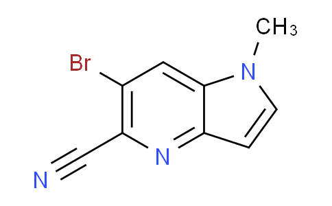 CAS No. 1537208-18-6, 6-Bromo-1-methyl-1H-pyrrolo[3,2-b]pyridine-5-carbonitrile