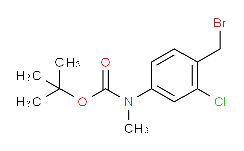 CAS No. 275384-33-3, 4-bromomethyl-N-(tert-butoxycarbonyl)-N-methyl-3-chloroaniline