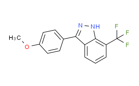CAS No. 680611-14-7, 3-(4-methoxyphenyl)-7-(trifluoromethyl)-1H-indazole
