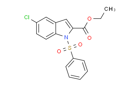 CAS No. 158561-88-7, ethyl 5-chloro-1-(phenylsulfonyl)-1H-indole-2-carboxylate