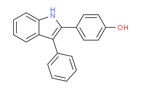 CAS No. 6910-82-3, 4-(3-phenyl-1H-indol-2-yl)phenol