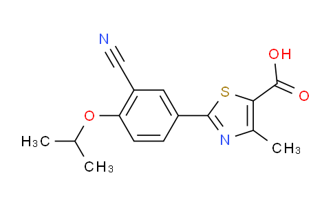 CAS No. 144060-52-6, 2-(3-Cyano-4-isopropoxyphenyl)-4-methylthiazole-5-carboxylic acid