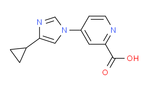 CAS No. 1354413-31-2, 4-(4-Cyclopropyl-1H-imidazol-1-yl)picolinic acid