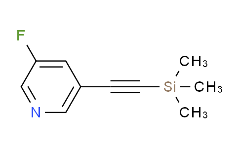CAS No. 1312412-91-1, 3-Fluoro-5-((trimethylsilyl)ethynyl)pyridine