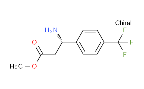 CAS No. 866867-74-5, Methyl (3S)-3-amino-3-[4-(trifluoromethyl)phenyl]propanoate