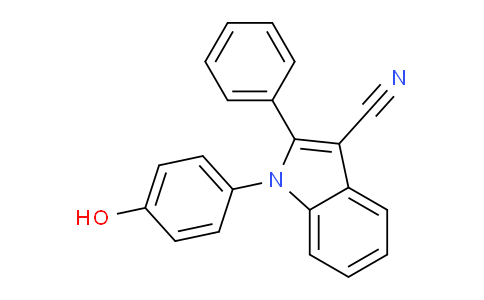 CAS No. 1191387-63-9, 1-(4-hydroxyphenyl)-2-phenyl-1H-indole-3-carbonitrile