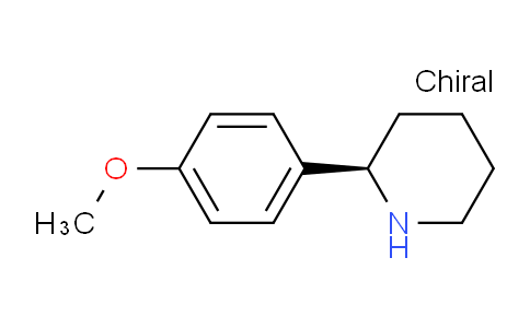 CAS No. 1228556-60-2, (2R)-2-(4-methoxyphenyl)piperidine