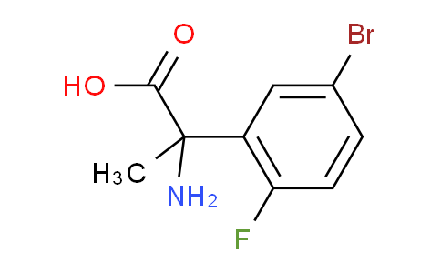 CAS No. 1266784-23-9, 2-Amino-2-(5-bromo-2-fluorophenyl)propanoic acid