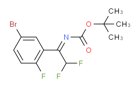 CAS No. 1262858-99-0, (Z)-tert-butyl (1-(5-bromo-2-fluorophenyl)-2,2-difluoroethylidene)carbamate