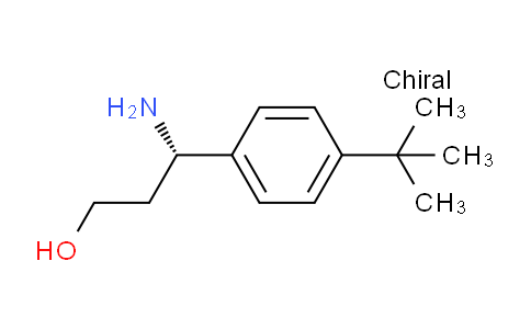 CAS No. 1213500-89-0, (3S)-3-amino-3-[4-(tert-butyl)phenyl]propan-1-ol