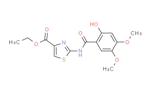 CAS No. 185106-05-2, ethyl 2-(2-hydroxy-4,5-dimethoxybenzamido)thiazole-4-carboxylate