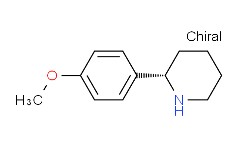 CAS No. 503561-02-2, (S)-2-(4-Methoxyphenyl)piperidine