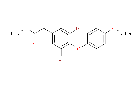 CAS No. 348167-06-6, 3,5-Dibromo-4-(4-methoxyphenoxy)phenylacetic acid methyl ester