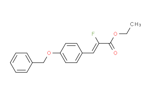 CAS No. 1269763-71-4, ethyl 3-(4-(benzyloxy)phenyl)-2-fluoroacrylate
