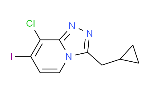 CAS No. 1254981-17-3, 8-Chloro-3-(cyclopropylmethyl)-7-iodo-[1,2,4]triazolo[4,3-a]pyridine