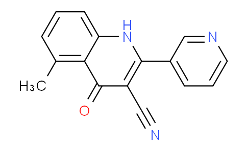 CAS No. 1251033-70-1, 5-Methyl-4-oxo-2-pyridin-3-yl-1H-quinoline-3-carbonitrile