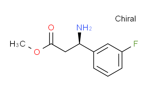 CAS No. 1213403-50-9, (R)-methyl 3-amino-3-(3-fluorophenyl)propanoate