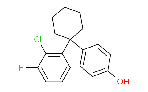 CAS No. 1421854-20-7, 4-(1-(2-chloro-3-fluorophenyl)cyclohexyl)phenol