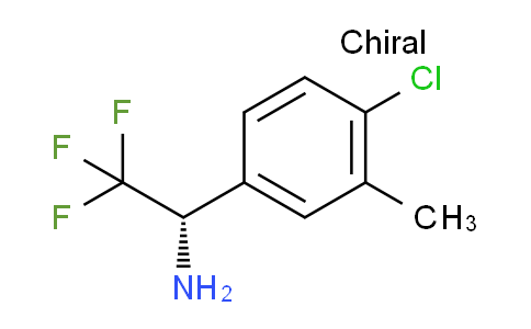 CAS No. 1213035-97-2, (1S)-1-(4-chloro-3-methylphenyl)-2,2,2-trifluoroethanamine