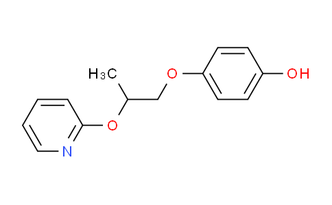 CAS No. 142346-93-8, 4-(2-(pyridin-2-yloxy)propoxy)phenol
