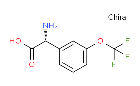 CAS No. 1228569-10-5, (R)-2-Amino-2-(3-(trifluoromethoxy)phenyl)acetic acid