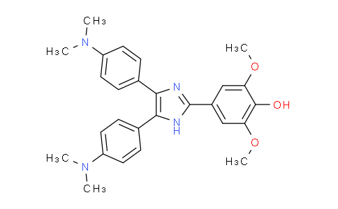 CAS No. 1886-13-1, 4,5-bis(4-dimethylaminophenyl)-2-(3,5-dimethoxy-4-hydroxyphenyl)imidazole