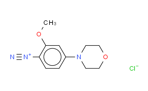 CAS No. 67801-08-5, 2-methoxy-4-(morpholin-4-yl)benzenediazonium tetrachlorozincate (2:1)