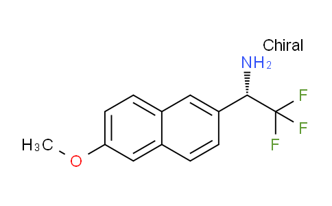 CAS No. 1213085-34-7, (S)-2,2,2-trifluoro-1-(6-methoxynaphthalen-2-yl)ethan-1-amine