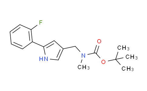 CAS No. 1610043-63-4, Tert-Butyl ((5-(2-fluorophenyl)-1H-pyrrol-3-yl)methyl)(methyl)carbamate