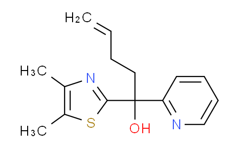 CAS No. 2065187-30-4, 1-(4,5-Dimethylthiazol-2-yl)-1-(pyridin-2-yl)pent-4-en-1-ol