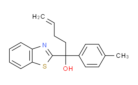CAS No. 2065187-01-9, 1-(Benzo[d]thiazol-2-yl)-1-(p-tolyl)pent-4-en-1-ol