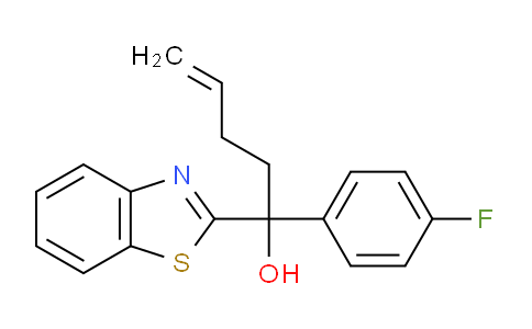 CAS No. 2065187-04-2, 1-(Benzo[d]thiazol-2-yl)-1-(4-fluorophenyl)pent-4-en-1-ol
