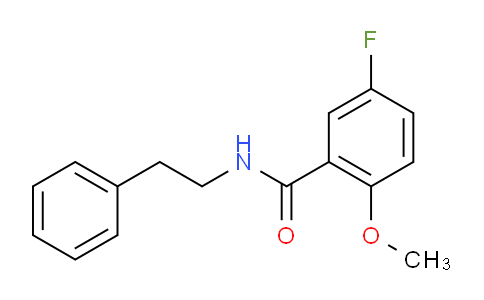 CAS No. 1085540-17-5, 5-Fluoro-2-methoxy-N-phenethylbenzamide