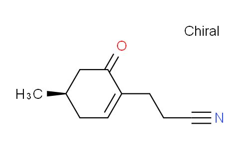 CAS No. 1007093-77-7, (R)-3-(4-methyl-6-oxocyclohex-1-en-1-yl)propanenitrile