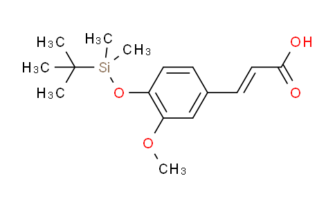 CAS No. 854737-54-5, (E)-3-(4-((tert-butyldimethylsilyl)oxy)-3-methoxyphenyl)acrylic acid