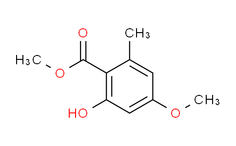 CAS No. 520-43-4, 2-Hydroxy-4-methoxy-6-methyl-benzoic acid methyl ester