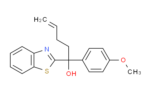 CAS No. 2065187-00-8, 1-(Benzo[d]thiazol-2-yl)-1-(4-methoxyphenyl)pent-4-en-1-ol