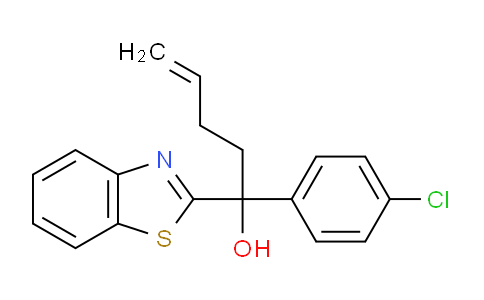 CAS No. 2065187-05-3, 1-(Benzo[d]thiazol-2-yl)-1-(4-chlorophenyl)pent-4-en-1-ol