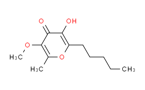 CAS No. 125263-70-9, 3-Hydroxy-6-methyl-5-methoxy-2-pentyl-4H-pyran-4-one