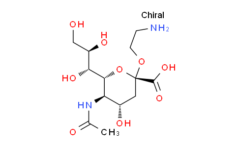 CAS No. 38971-42-5, (2R,4S,5R,6R)-5-Acetamido-2-(2-aminoethoxy)-4-hydroxy-6-((1R,2R)-1,2,3-trihydroxypropyl)tetrahydro-2H-pyran-2-carboxylic acid