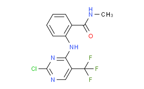 CAS No. 1022964-40-4, 2-((2-Chloro-5-(trifluoromethyl)pyrimidin-4-yl)amino)-N-methylbenzamide