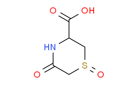 CAS No. 88620-38-6, 3-Thiomorpholinecarboxylic acid, 5-oxo-, 1-oxide