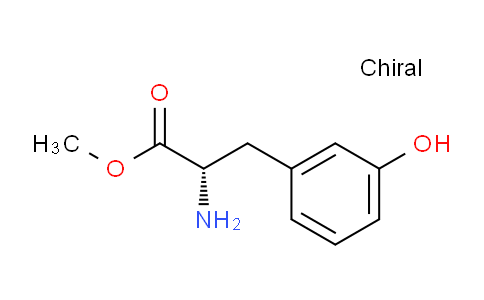 CAS No. 167935-97-9, (S)-methyl 2-amino-3-(3-hydroxyphenyl)propanoate