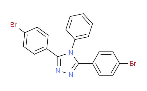 CAS No. 208124-25-8, 3,5-Bis(4-bromophenyl)-4-phenyl-4H-1,2,4-triazole