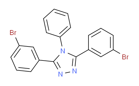 CAS No. 1198843-27-4, 3,5-Bis(3-bromophenyl)-4-phenyl-4H-1,2,4-triazole