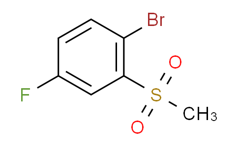 CAS No. 628692-10-4, 1-Bromo-4-fluoro-2-(methylsulfonyl)benzene
