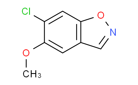 CAS No. 184766-59-4, 6-Chloro-5-methoxybenzo[d]isoxazole