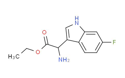 CAS No. 1384421-66-2, Amino-(6-fluoro-1H-indol-3-yl)-acetic acid ethyl ester