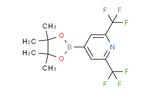 CAS No. 1320747-32-7, 4-(4,4,5,5-Tetramethyl-1,3,2-dioxaborolan-2-yl)-2,6-bis(trifluoromethyl)pyridine