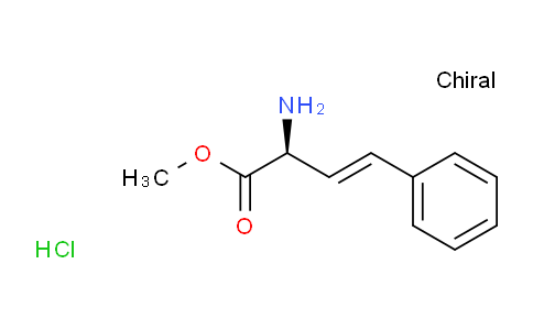 CAS No. 1308311-57-0, (S,E)-Methyl 2-amino-4-phenylbut-3-enoate hydrochloride